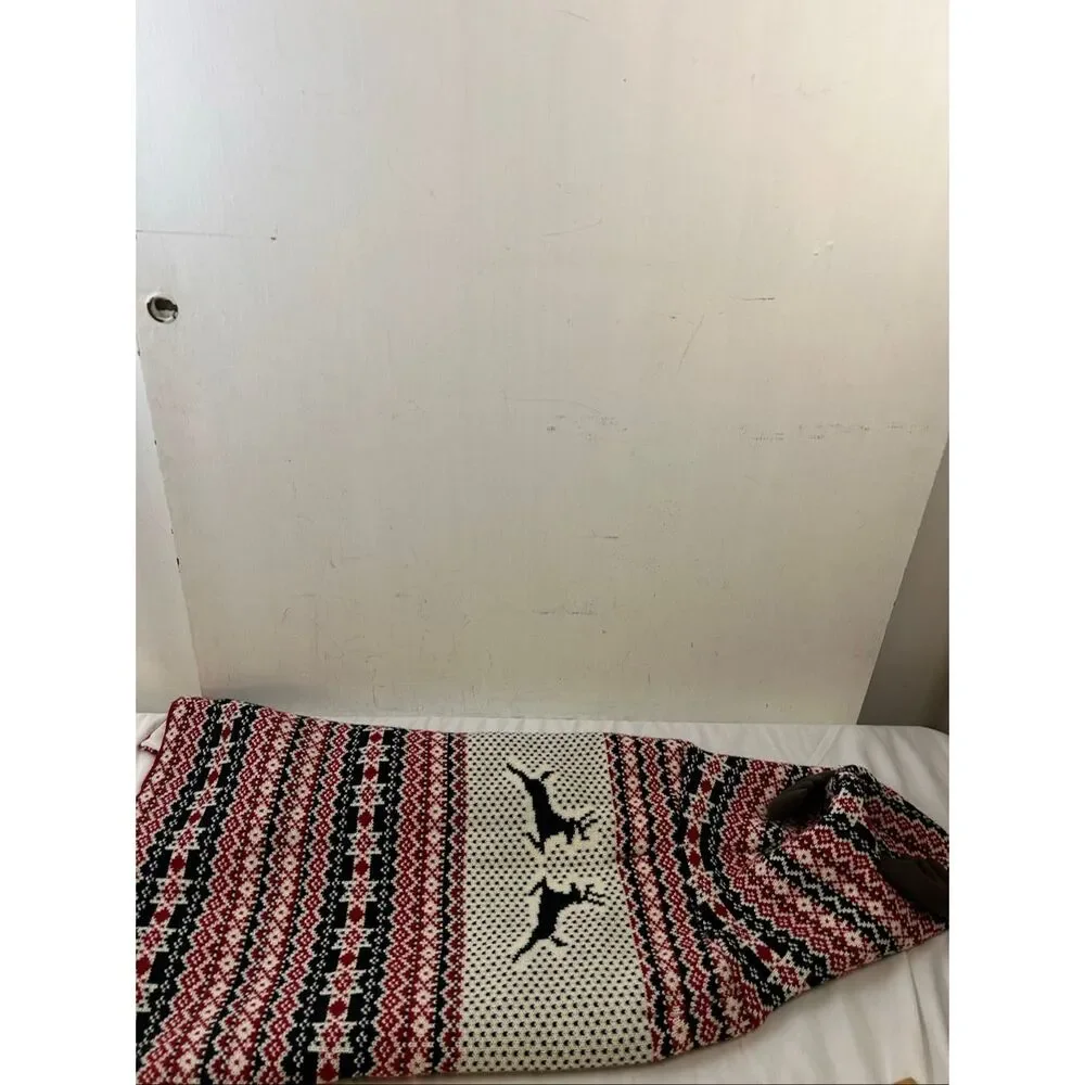 Telluride Clothing Company Dog sweater‎ reindeer red black antlers